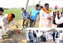 पंडित जय भगवान शर्मा ने किया कामोदा में गलियों के निर्माण कार्य का शुभारंभ Pehowa News