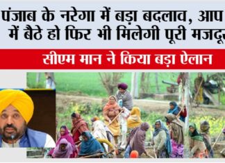 Punjab: पंजाब के नरेगा में बड़ा बदलाव, अब आप घर में बैठे हो फिर भी मिलेगी पूरी मजदूरी! Punjab