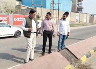 सड़क पर आवश्यक सुरक्षा उपाय करने में जुटी सड़क संधारण एजेंसियां Hanumangarh News