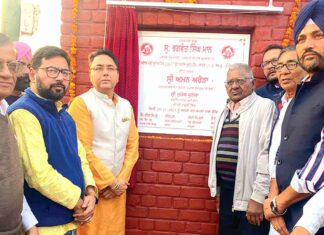 कैबिनेट मंत्री अरोड़ा ने सुनाम में 1.02 करोड़ की लागत से बनने वाले शैड का रखा नींव पत्थर Sunam Udham Singh Wala