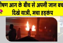 AP Train Accident: आंध्र प्रदेश में ट्रेन लगी भीषण आग, जान बचाने के लिए इधर-उधर भागते दिखे लोग Andhra Pradesh News