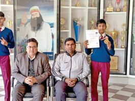 शाह सतनाम जी बॉयज स्कूल के यशप्रीत इन्सां ने नेशनल स्कूल ताइक्वांडो में जीता स्वर्ण Sirsa News