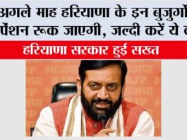 Haryana Pension News: अगले माह हरियाणा के इन बुजुर्गों की पेंशन रूक जाएगी, जल्दी करें ये काम Haryana Pension News