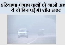 Haryana and Punjab Weather: हरियाणा-पंजाब वालों हो जाओ अलर्ट, ये दो दिन पड़ेंगी शीत लहर Haryana and Punjab Weather