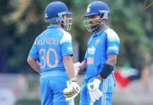 IND vs PAK: पाकिस्तान के खिलाफ आरोन जॉर्ज व सिरसा के कनिष्क चौहान ने खेली धमाकेदार पारी IND vs PAK