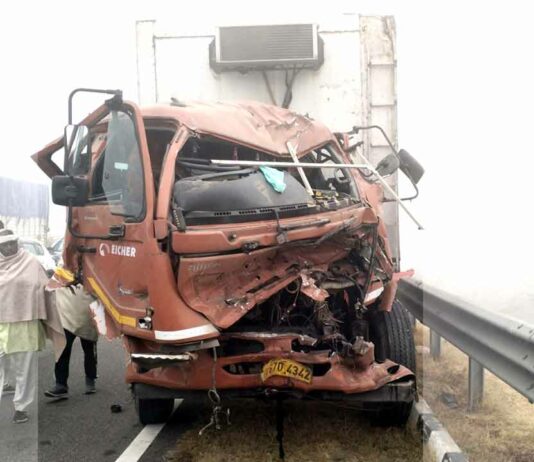 कोहरे का कहर: नेशनल हाईवे 152-डी पर टकराए दर्जनों वाहन Julana News