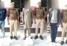 15 लीटर व बीस पव्वे अवैध देशी शराब बरामद, तीन गिरफ्तार Kairana News