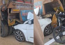 रानियां के केहरवाला गांव के पास सड़क किनारे खड़े ट्रक में जा घुसी कार, मौके पर मची अफरा-तफरी Sirsa News