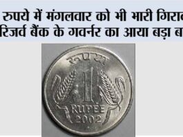 Rupee vs Dollar: रुपये में मंगलवार को भी भारी गिरावट Rupee vs Dollar