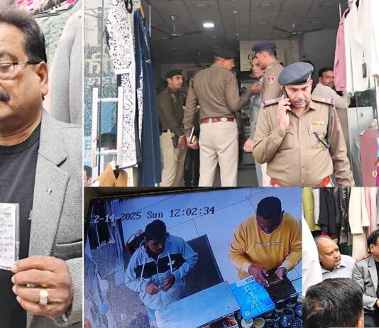 नरवाना में दिनदहाड़े फिरौती की धमकी: बदमाश ने दुकान पर चलाई गोली, 50 लाख रुपये मांगे; कैबिनेट मंत्री कृष्ण कुमार बेदी घटना के बाद दुकानदार से मिले Narwana News