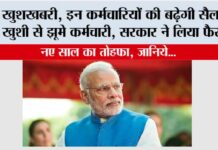 New Year Gift: खुशखबरी, इन कर्मचारियों की बढ़ेगी सैलरी, खुशी से झूमे कर्मचारी, सरकार ने लिया फैसला New Year Gift