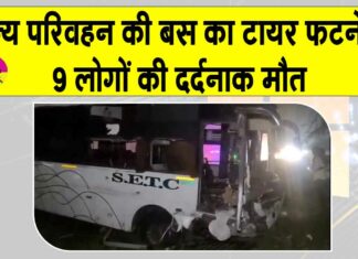 Tamil Nadu: राज्य परिवहन निगम की बस का अचानक टायर फटा, नौ लोगों की हुई दर्दनाक मौत Tamil Nadu News