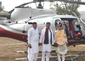 Alwar Marriage: अलवर की यह शादी बनी चर्चा का विषय! दूल्हे ने दुल्हन के घर की छत पर उतारा हेलीकॉप्टर Alwar News
