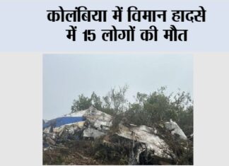 Colombia Plane Crash: कोलंबिया में विमान हादसे में 15 लोगों की मौत Colombia Plane Crash