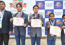 सेंट ज़ेवियर्स वर्ल्ड स्कूल की हिंदी ओलंपियाड में शानदार सफलता Mirapur News