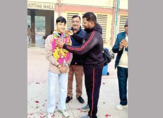 गोल्डमेडलिस्ट जशन सिंगला इन्सां का हुआ भव्य स्वागत Sangaria News