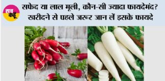 White And Red Mooli Ke Fayde