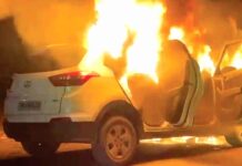 Fire: कार में स्पार्किंग से लगी आग, जानी नुकसान से बचाव Abohar News