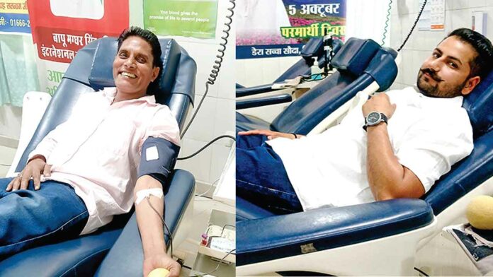 डबवाली के ब्लॉक मसीतां से गुरसाहिब इन्सां व मनप्रीत इन्सां ने मानवता भलाई में किया अहम योगदान