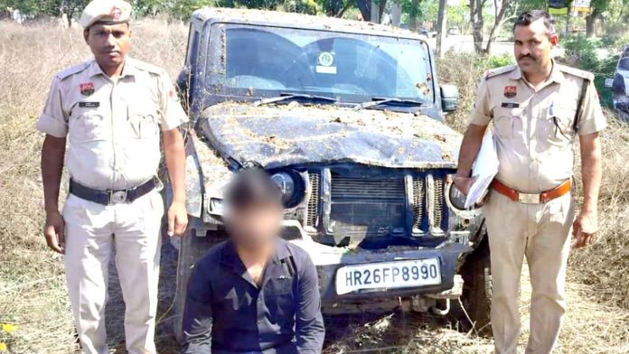 Gurgaon Thar Accident Gurgaon Thar Accident