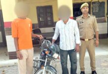 चोरी की बाइक चला रहे दो गिरफ्तार, जेल रवाना Kairana News