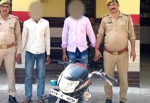 मैरिज होम के सामने से चोरी हुई बाइक बरामद, दो गिरफ्तार Kairana News