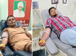 MSG Guru Mantra Bhandara Month:: ब्लॉक मसीतां की बाप-बेटे की जोड़ी ने ऐसे मनाई एमएसजी गुरु मंत्र भंडारा माह की खुशी