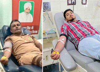 MSG Guru Mantra Bhandara Month:: ब्लॉक मसीतां की बाप-बेटे की जोड़ी ने ऐसे मनाई एमएसजी गुरु मंत्र भंडारा माह की खुशी