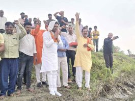 तिगरी गंगा धाम में रिंग बांध स्पर निर्माण कार्य का शिलान्यास, विकास कार्यों का निरीक्षण Amroha News