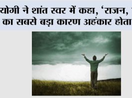 योगी ने शांत स्वर में कहा, ‘राजन, पतन का सबसे बड़ा कारण अहंकार होता है Arrogance Story