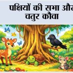 पक्षियों की सभा और चतुर कौवा Crow