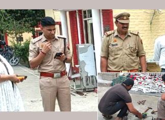‘कैराना कोतवाली में हथौड़े से तोड़े गए पिस्टल व तमंचे’ Kairana News