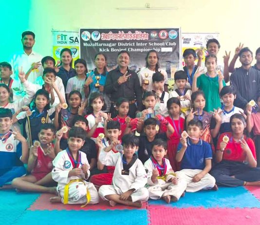 जिला स्तरीय किकबॉक्सिंग प्रतियोगिता का सफल आयोजन Muzaffarnagar News