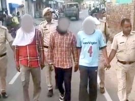 गांव ढूकड़ा लूटकांड में तीन युवक गिरफ्तार, पुलिस ने लूट के आरोपियों की निकाली परेड Nathusari Chopta News